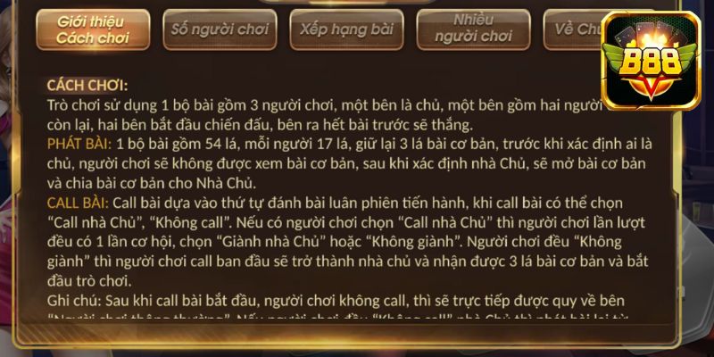 Thông tin chi tiết về cách vận hành trong một trận đấu